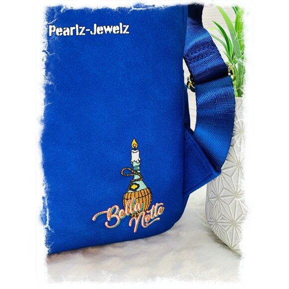 Loungefly Disney Lady & the Tramp Spaghetti Dinner Picnic Blue Mini Backpack NWT